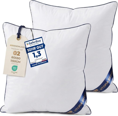 Kopfkissen 80x80 2er set - kopfkissen,