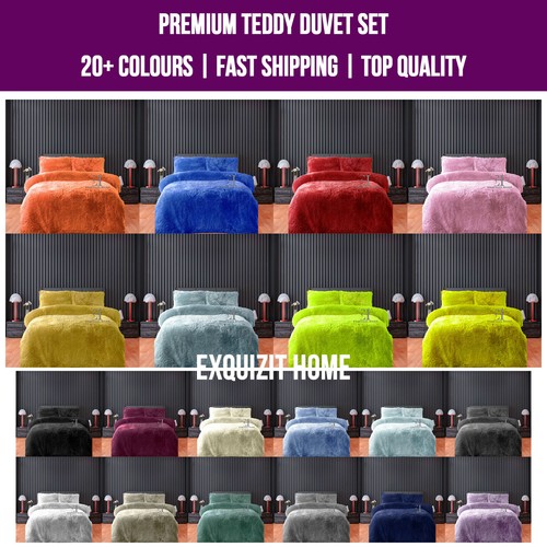 Teddybär fleece bettbezug - teddybär,