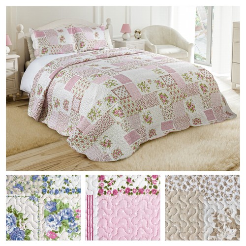 Tagesdecke set 3tlg gesteppt - set,