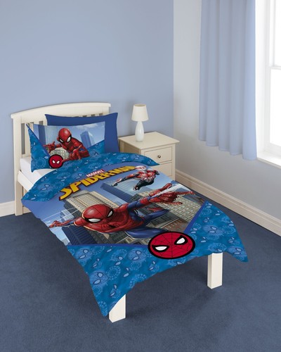 Spiderman city einzelbett - city,